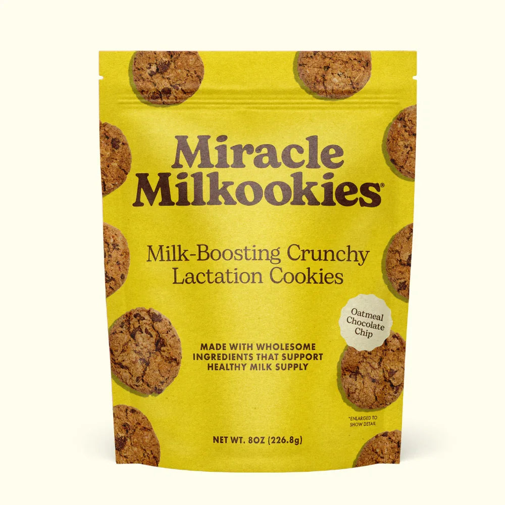 Mini Crunchy Oatmeal Chocolate Chip Lactation Cookies