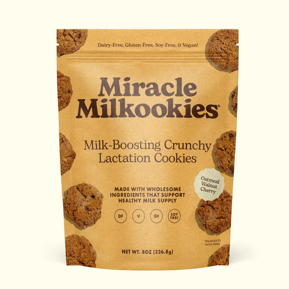Crunchy Oatmeal Walnut Cherry Lactation Cookies (df/gf)