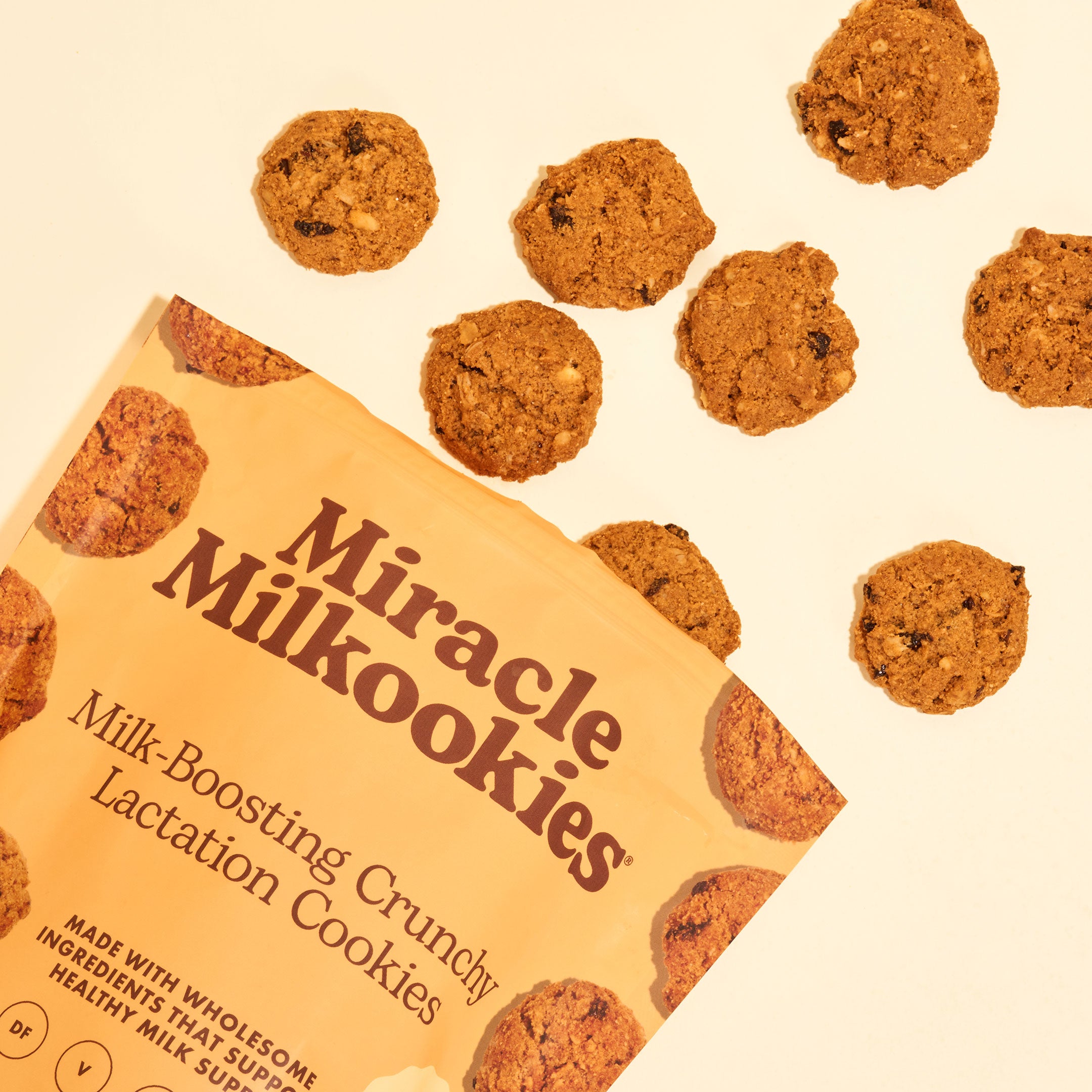 Mini Crunchy Oatmeal Walnut Cherry Lactation Cookies (df/gf/vegan)