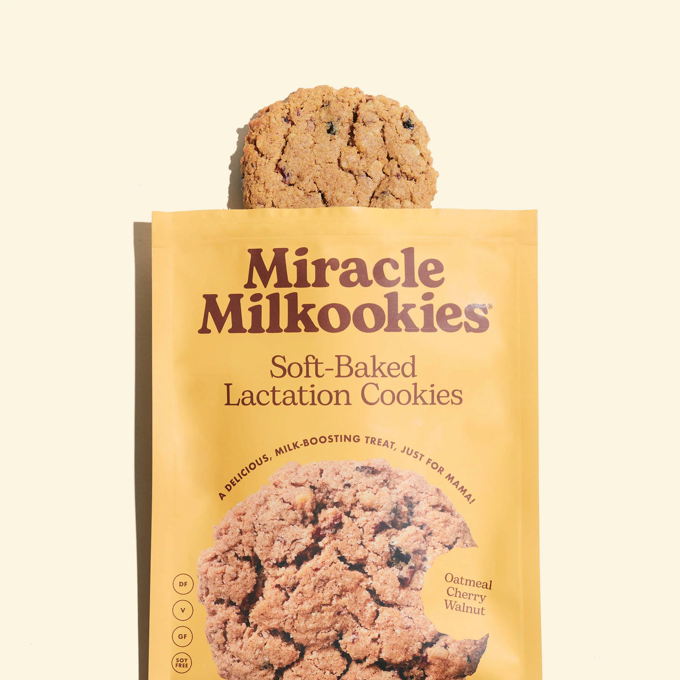 Dairy-Free & Gluten-Free Vegan Lactation Cookies – Oatmeal Walnut Cherry